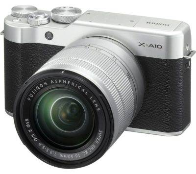 FUJIFILM X-A10 Compact System Camera with 16-50 mm f/3.5-f/5.6 Zoom Lens - Silver FUJIFILM X-A10 Compact System Camera with 16-50 mm f/3.5-f/5.6 Zoom Lens - Silver
